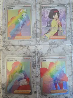 9 Card Pokemon Mixed Lot Bundle Trainers, Holographic, Full Art ,Ex - Image 5