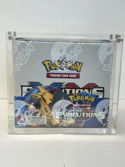 Pokemon TCG XY Evolutions Booster Box Sealed 36-Card Pack Acrylic Case Included. - Image 1