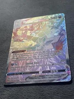 Eternatus VMAX 192/189 Secret Rainbow Rare Full Art Texture Holo Pokemon Card - Image 2