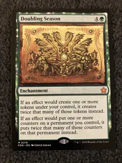 Magic The Gathering MTG - Doubling Season - Foundations - Image 1