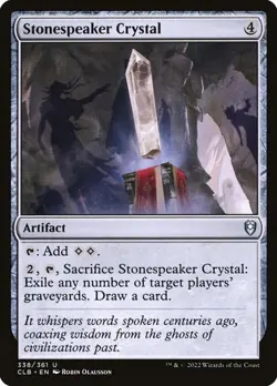 NM Stonespeaker Crystal, MTG, Baldur's Gate, Magic the Gathering, 338 - Image 1