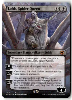 MTG - Lolth, Spider Queen (Borderless) 284 Regular NM Adventures in the Forgotte - Image 1