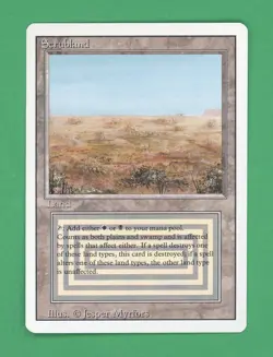 Magic The Gathering MTG Scrubland (Revised) (B) - Image 1
