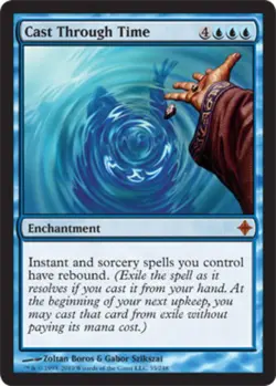 1x Cast Through Time Heavy Play MTG Magic - Kid Icarus - - Image 1