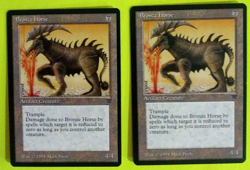 Magic the Gathering MTG Legends BRONZE HORSE X 2 VLP/EX R 1994 Vintage Nice! - Image 1