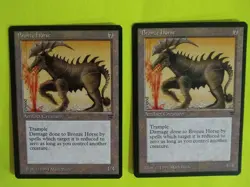 Magic the Gathering MTG Legends BRONZE HORSE X 2 VLP/EX R 1994 Vintage Nice! - Image 2