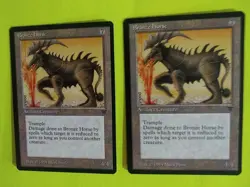 Magic the Gathering MTG Legends BRONZE HORSE X 2 VLP/EX R 1994 Vintage Nice! - Image 3