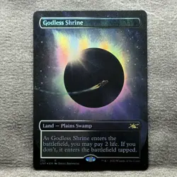 Godless Shrine (Borderless) - Unfinity (UNF) #282 NM Foil MTG - Image 1