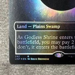 Godless Shrine (Borderless) - Unfinity (UNF) #282 NM Foil MTG - Image 4