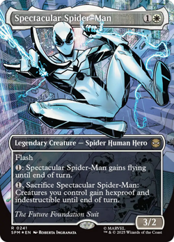 9 Foil Spiderman Customs Foil Custom sticker on bulk MTG Commander - wparana - Image 3
