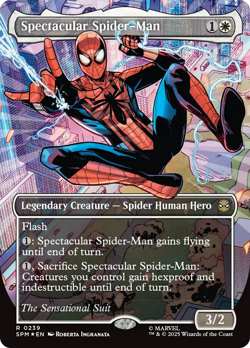 9 Foil Spiderman Customs Foil Custom sticker on bulk MTG Commander - wparana - Image 5