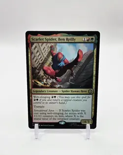Scarlet, Spider, Ben Reilly Rare Magic The Gathering TCG Marvel's Spider-Man 142 - Image 1