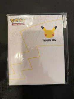 Pokemon 25th Anniversary Collector's Jumbo Card Binder with Pikachu Card - Image 1