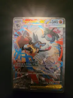 Mega Lucario Ex 179/132 Secret Illustration Rare Pokemon Near Mint Condition - Image 1
