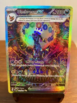 Pokemon TCG Prismatic Evolutions Umbreon Ex Special Nachtara Rare Karte 161/131 - Image 1