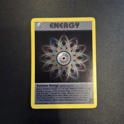 Pokemon Card - Rainbow Energy Team Rocket 17/82 Holo WOTC - NM - Image 1
