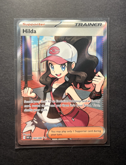 Hilda 164/086 Full Art Ultra Rare Sv: White Flare Pokemon Tcg Trainer - Image 1
