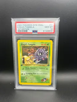 Pokemon TCG - Kogas Tangela- 1st Edition - 81 - Gym Challenge - PSA 10 - Image 1