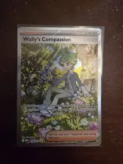 Wally's Compassion 186/132 Pokemon Mega Evolution SIR Near Mint - Image 1