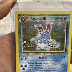 Pokemon Azumarill Neo Genesis 2/111 HOLO RARE LP Lightly Played Pokemon Vtg WOTC - Image 3