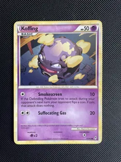 Pokemon TCG Koffing Call of Legends 60/95 Regular Common - LP+ - Image 1