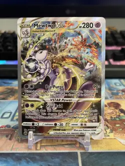 2023 Pokemon SWSH Crown Zenith Mewtwo VSTAR GG44/GG70 Galarian Gallery 👀 photos - Image 1