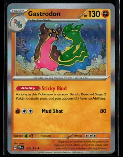 2024 Scarlet & Violet Series - Surging Sparks #107/191 Gastrodon (R, Holo) - Image 1
