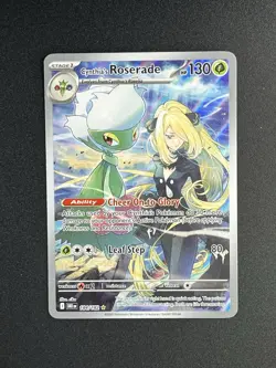 Pokemon TCG Cynthia's Roserade 184/182 IR Destined Rivals Near Mint - Image 1