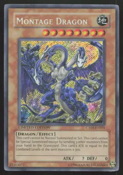 Yu-Gi-Oh 2008 Collectors Tin #CT05-ENS01 Montage Dragon Secret Rare - Image 1