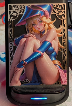 Dark Magician Girl 93/100 Waifu Gold Premium Metal Card Anime Goddess Story - Image 1
