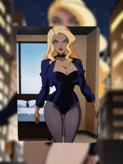 Black Canary Justice League Anime Waifu Sexy Goddess Doujin Lewd Hentai Card - Image 1
