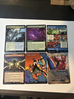 6x Spider-Man MTG HTF Cards - Image 1