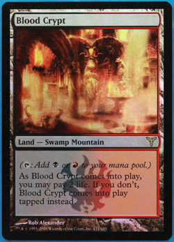 Blood Crypt FOIL Dissension HP/DAMAGED Land Rare CARD (506263) ABUGames - Image 1