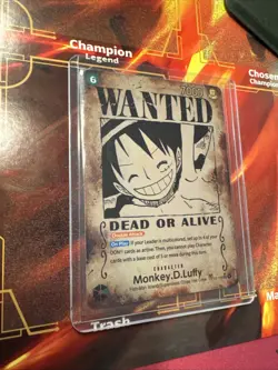 Monkey D Luffy OP13-118 SP Wanted Poster Manga One Piece Card English Carrying O - Image 1