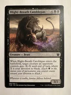 MTG Blight-Breath Catoblepas Creature Card 086/254 Magic The Gathering Card NM - Image 1