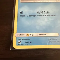 Magikarp 8/18 Holo Common Detective Pikachu Pokemon Card - Image 3