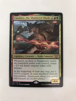 Chishiro the Shattered Blade Foil MTG Magic Gathering Card LP Lightly Played NEC - Image 1