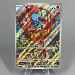 Pokemon TCG Riolu ME01 Black Star Promo Mega Evolution Exclusive Holo Card - Image 1