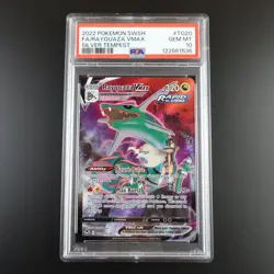 PSA 10 Rayquaza Vmax TG20/TG30 Pokemon Silver Tempest Holo Graded Card - Image 1