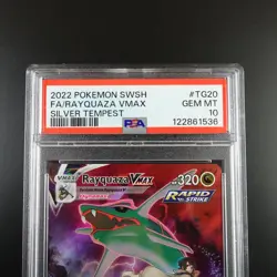 PSA 10 Rayquaza Vmax TG20/TG30 Pokemon Silver Tempest Holo Graded Card - Image 2
