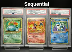 PSA10 Pokemon Card 25th Anniversary Charizard Blastoise Venusaur 001 002 003/025 - Image 1
