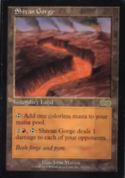 Shivan Gorge - Urza's Saga: #326, Magic: The Gathering Lp R97 - Image 1