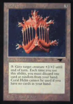 Coral Helm - Antiquities: #47, Magic: The Gathering Nm R136 - Image 1