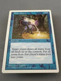 Drain Power MTG 5th Edition -Unplayed Near Mint-Vintage Magic the Gathering - Image 3