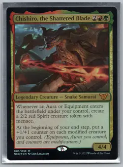 Chishiro, the Shattered Blade FOIL - Commander Kamigawa: Neon - MTG - Near Mint - Image 1
