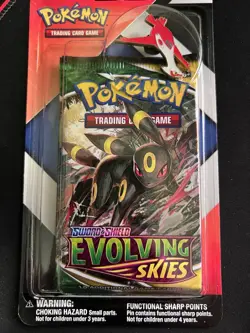 Pokemon TCG Evolving Skies Chilling Reign 2 Booster Blister Pack W/ Pin Bundle. - Image 3