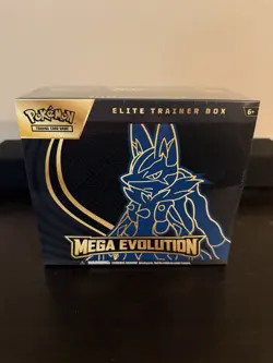 Pokemon TCG Mega Evolution Pokemon Center ETB Lucario SEALED - Image 1