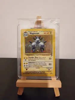 Pokemon TCG Magneton Base Set 2 9/130 Holo Unlimited Holo Rare - Image 1