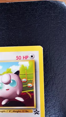 Jigglypuff Pokemon TCG WOTC Black Star Promo 7 Vintage MP - Image 3