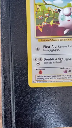 Jigglypuff Pokemon TCG WOTC Black Star Promo 7 Vintage MP - Image 5
